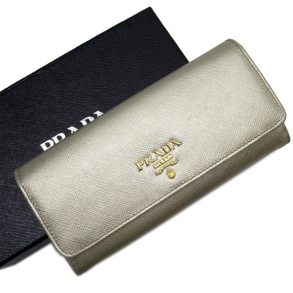 Prada Tri Black Leather Wallet - Picture 1 of 4
